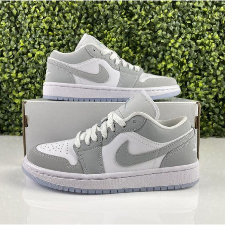 Nike Air Jordan Low 1 Blanco Gris Dama.