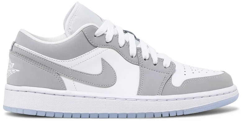 Nike Air Jordan Low 1 Blanco Gris Dama.