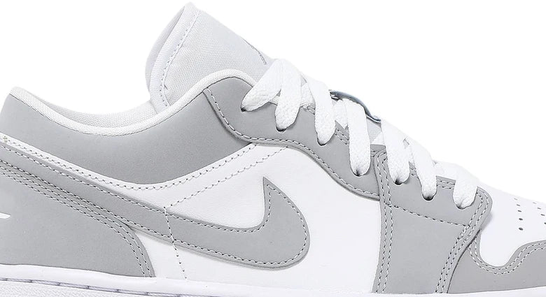 Nike Air Jordan Low 1 Blanco Gris Dama.